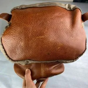 unbranded | Bags | Vintage Tan Canvas And Leather Trim Large  display picture 2